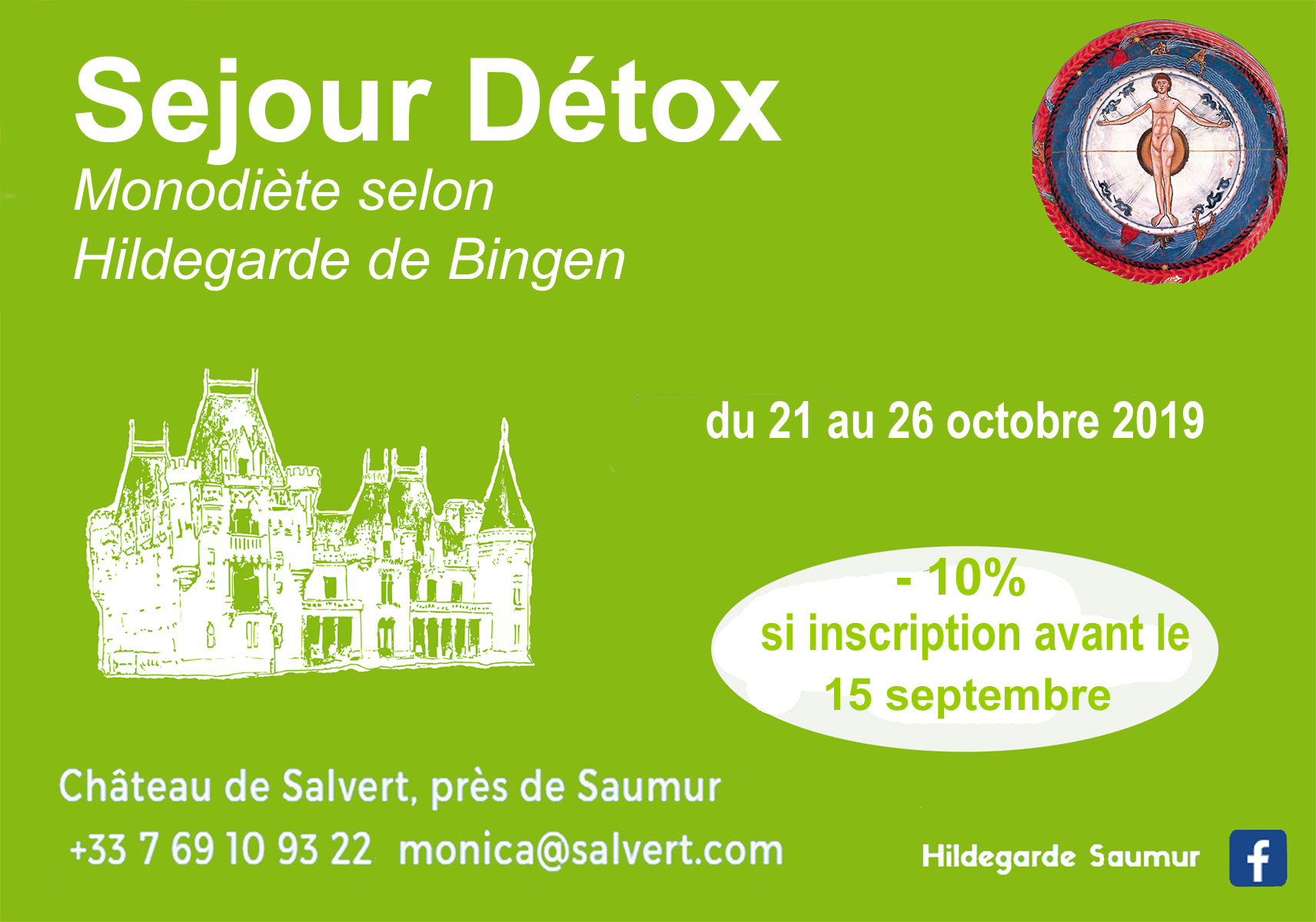 Affiche séjour détox vert oct